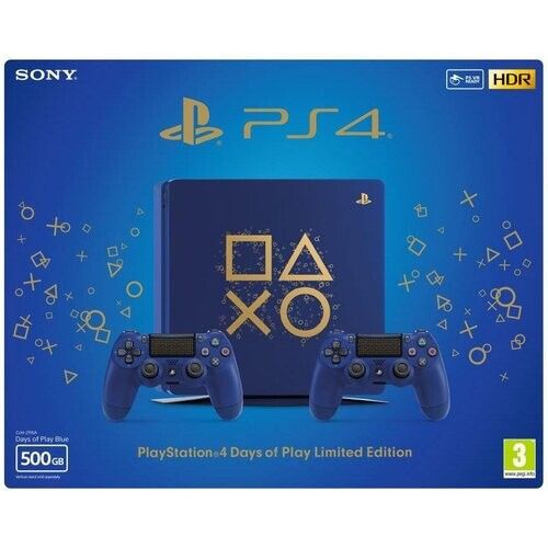 PlayStation 4 Slim 500GB - Blauw - Limited edition Days of Play Tweedehands
