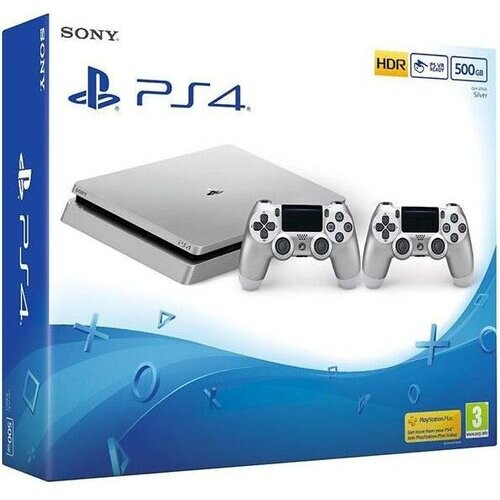 PlayStation 4 Slim 500GB - Grijs - Limited edition Playstation 4 Slim Silver Tweedehands