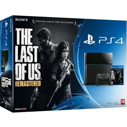 Refurbished PlayStation 4 Slim 500GB - Zwart - Limited edition The Last of Us Remastered + The Last of Us Remastered Tweedehands