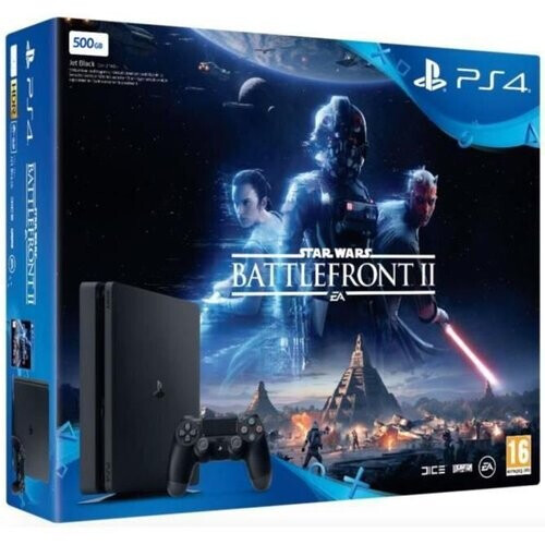 PlayStation 4 Slim 500GB - Zwart + Star Wars Battlefront II Tweedehands