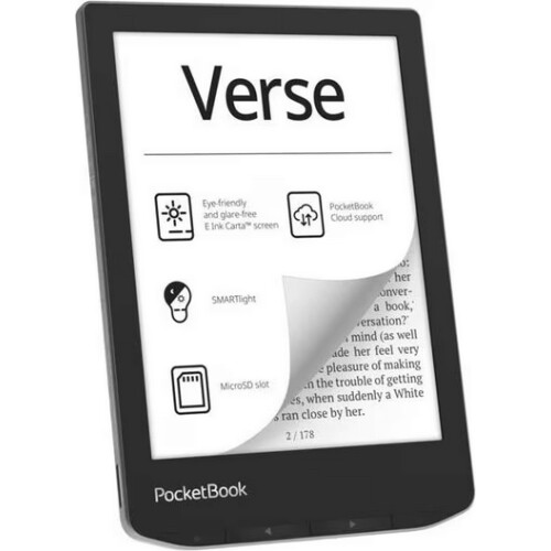 PocketBook Verse - E-reader - 6 inch HD touchscreen - Mist Grey