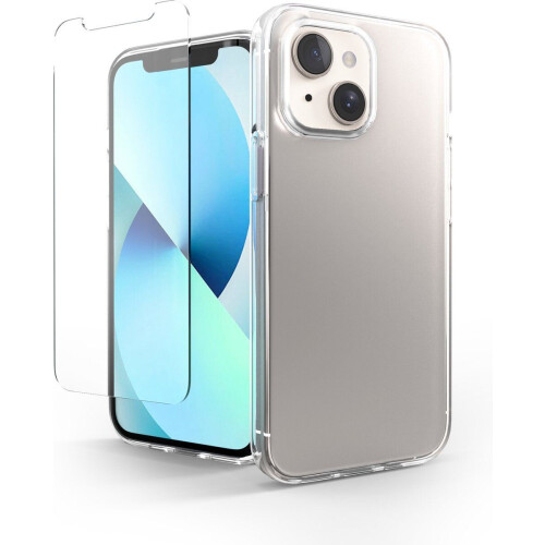 Podec iPhone 13 - Telefoonhoesje - Transparant - Inclusief screenprotector Tweedehands