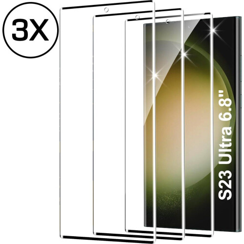 Podec Samsung Galaxy S23 Ultra - Screenprotector - Gehard beschermglas Tweedehands