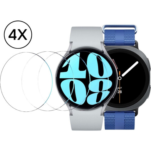 Podec Samsung Galaxy Watch 4/5/6/7/8 - Screenprotector - Gehard glas - 40mm (4 stuks)