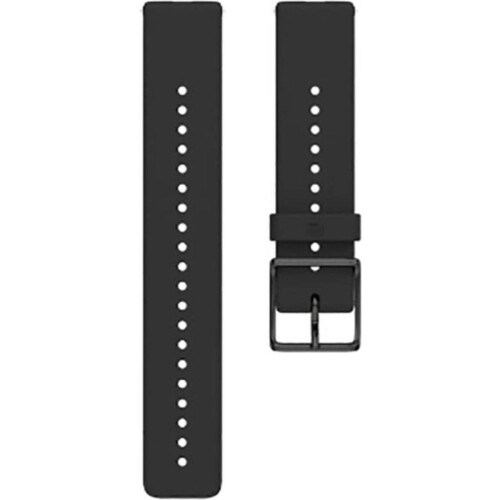 Polar Ignite - Siliconen polsband 20 mm - Zwart Tweedehands