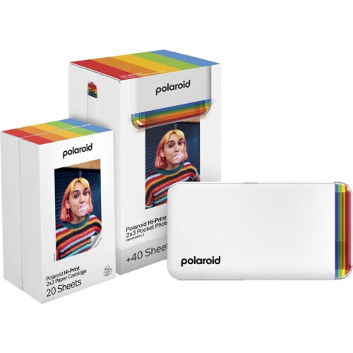 Polaroid Hi-Print 2x3 Gen 2 - Fotoprinter - Bluetooth - Wit (40 stuks) Tweedehands