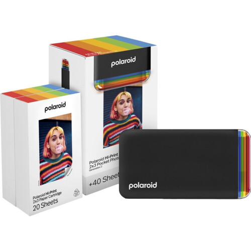 Polaroid Hi-Print Gen 2 - Thermische printer - Bluetooth - Zwart (40 stuks) Tweedehands