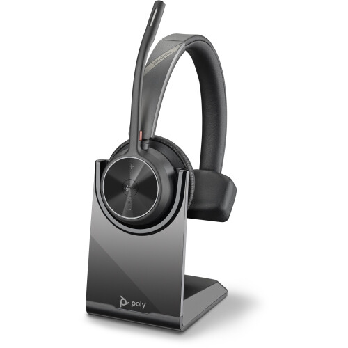 Poly Voyager 4310 UC - On-Ear Koptelefoon - Draadloos Bluetooth 5.2 - Zwart