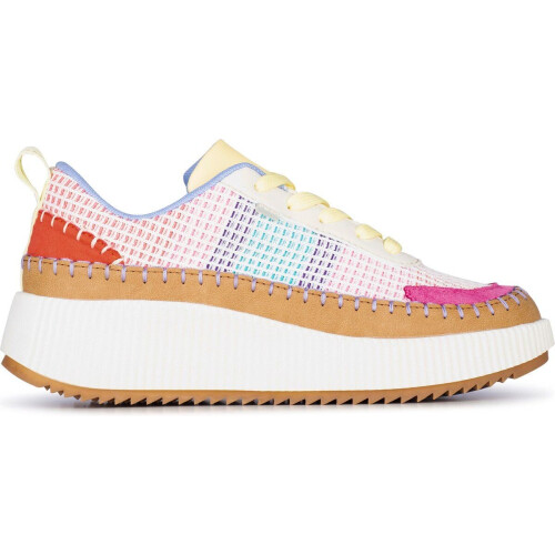 POSH by Poelman COCO - Dames sneakers - Vetersluiting 4.5 cm hak - Multicolor