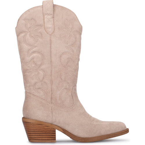 POSH by Poelman JOYA - Cowboylaarzen - Ritssluiting - Beige Tweedehands