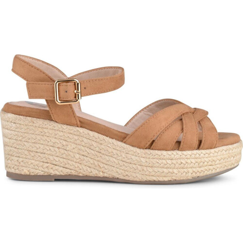 POSH by Poelman TULSI - Dames Sandalen - Imitatieleer - Cognac