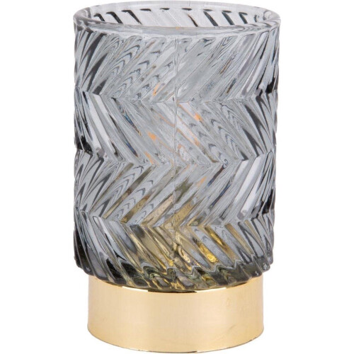 Present Time Votive - Waxinelichthouder - LED - Grijs - 13x8,5cm Tweedehands