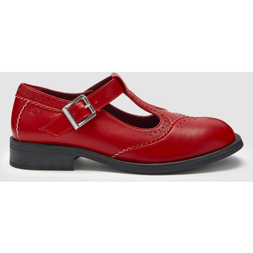 Prev dames vegan Mary Jane Schoenen Rosa Kersenrood Tweedehands