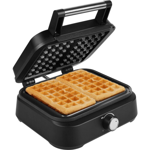 Princess 132398 - Wafelijzer - 2 Belgische wafels - Regelbare thermostaat - Matzwart (2 stuks)
