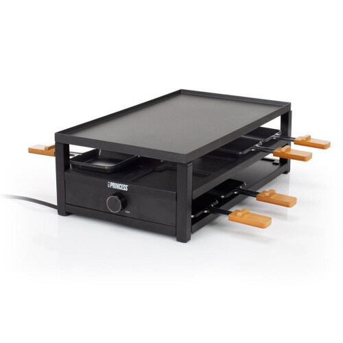 Princess 162655 - Raclette - 8 pannetjes en spatels - Zwart Tweedehands