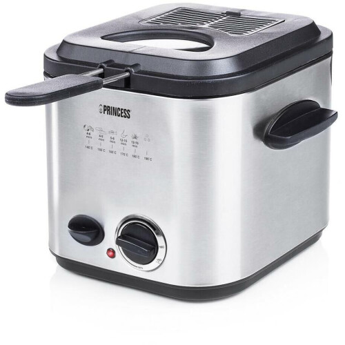 Princess 182611 - Mini Friteuse&Fondue - 1,2L 840W - RVS