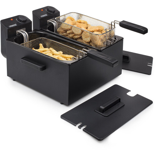 Princess 183028 - Dubbele Frituurpan - 2 x 1800W - Zwart Tweedehands