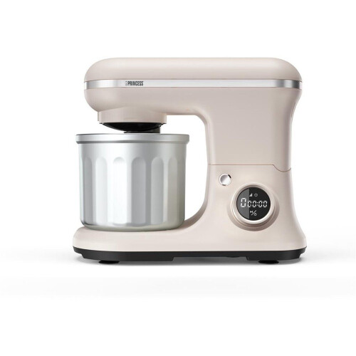 Princess 220138 - 2-in-1 Keuken- en IJsmaschine - 1200W 5L RVS Mengkom - Beige