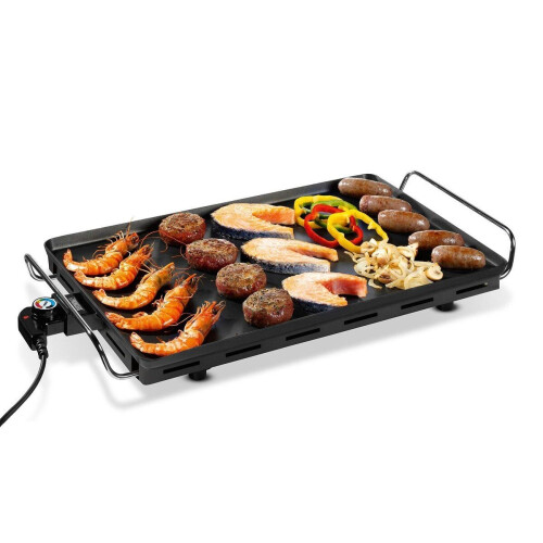 Princess 102325 - Table Chef XXL Classic - Grillplaat 60x36 cm 2500W - Regelbare thermostaat - Voor 10 personen - Zwart