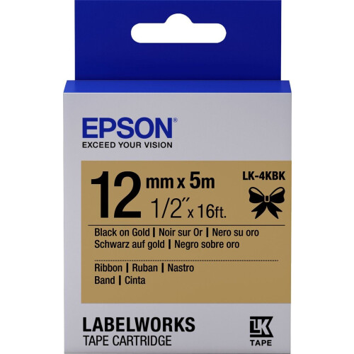 Printer Labels Epson C53S654001 Golden Black