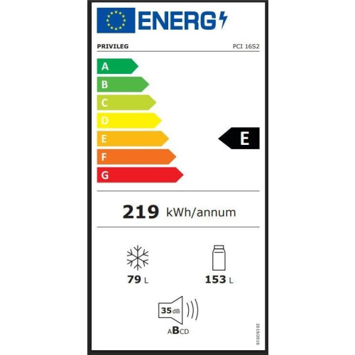 Privileg PCI16S2 - Koel-vriescombinatie - 158 cm - Energieklasse E - LessFrost