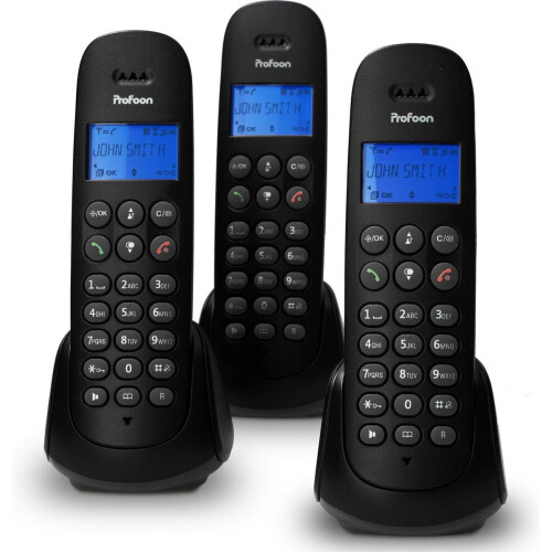 Profoon PDX-300 - DECT telefoon - perfecte geluidskwaliteit - zwart
