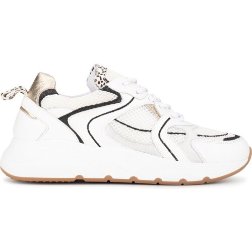 PS Poelman CIBEL - Dames sneakers - Pony furry dalmatiër print - Wit