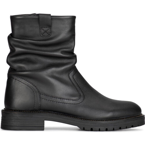 PS Poelman DUNGABALL - Dames enkellaarzen - Chunky zool 3.5 cm - Zwart