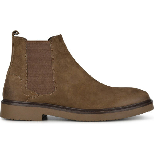 PS Poelman HUDSON - Chelsea Laarzen - Nubuck leer - Donker Taupe - Maat 45 Tweedehands
