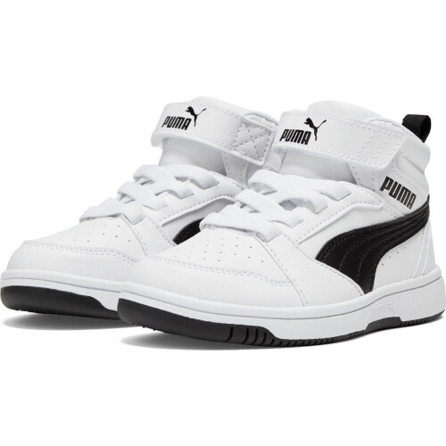 PUMA Rebound V6 Mid AC+ PS - Hoge sneakers - SoftFOAM+ demping - PUMA White-PUMA Black Tweedehands