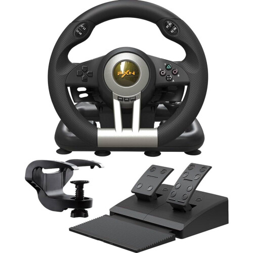 PXN V3 Pro - Race Stuur met Pedalen - Geschikt voor PS4 Xbox One PC Xbox Series X|S PS3 Nintendo Switch - Zwart