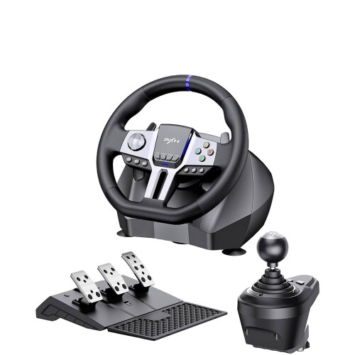 PXN V9 Gen 2 - Race Stuur - 270/900 graden - Met Pedalen en Shifter - Geschikt voor PS4 Xbox One PC Xbox Series X|S PS3