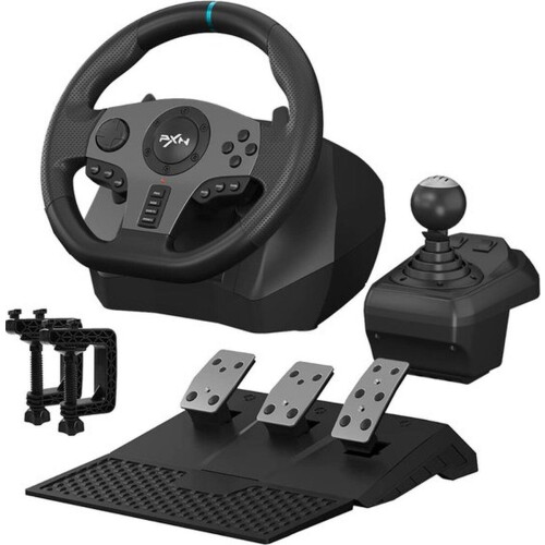 PXN V9 - Race Stuur - 270/900° - Met Pedalen en Shifter - Geschikt voor PS4 Xbox One PC Xbox Series X|S PS3 - Met App Tweedehands