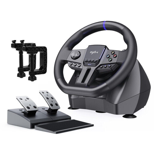 PXN V900 Gen 2 - Race Stuur - Pedalen & Flippers - 270 / 900° - Geschikt voor PS4, PC PS3, Nintendo Switch Xbox X/S Series