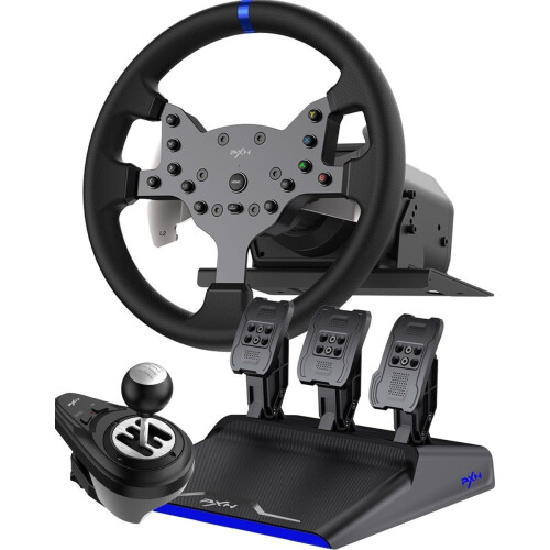 PXN V99 - Race Stuur - Force Feedback - Geschikt voor PS4 Xbox One PC Xbox Series X|S PS3 Nintendo Switch Tweedehands