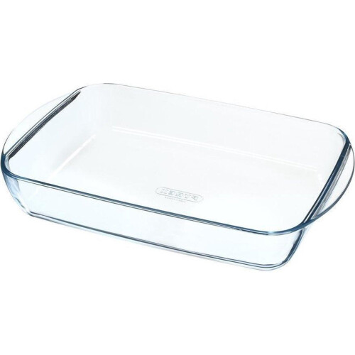 PYREX 240B000/6146 - Rechthoekige glazen schaal 41x27cm - Antikras en anti-vlekglas