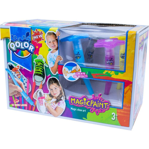 Qolor Magic Shoe Art - Stencils voor unieke schoenveters - Multi (12 stuks)