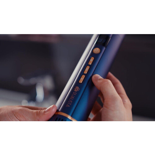 Qualista Multistyler Pro - Föhn - 1400W - 7 opzetstukken - Luxe lederen box - Ionen technologie - Airwrap functie - Blauw Tweedehands