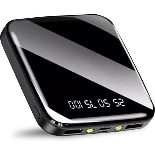 QuchiQ ASD057I - Mini Powerbank - 20000 mAh - 2 USB-A poorten - LED-display - Zaklamp