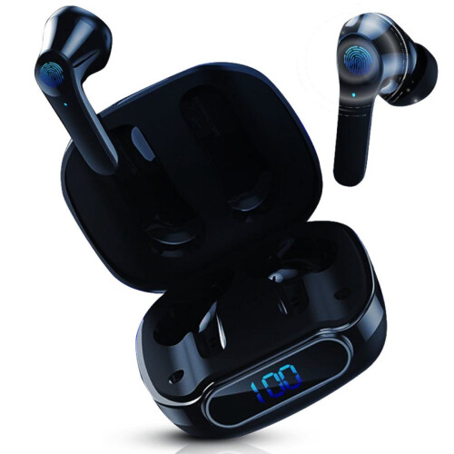 QuchiQ™ QL52 ANC - Draadloze Oordopjes - Active Noise Cancelling ANC - Zwart