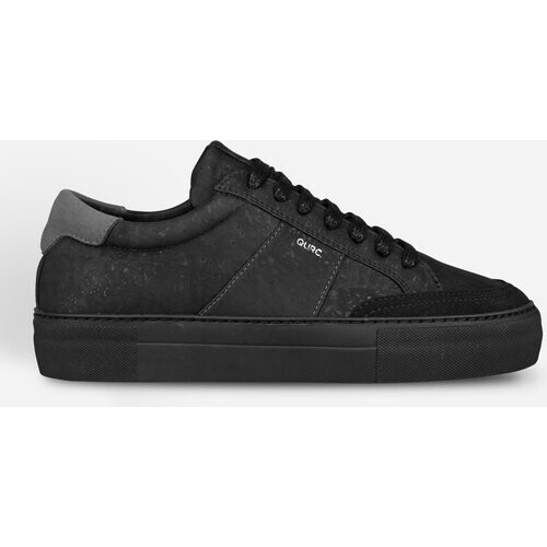 QURC mannen vegan Sneakers Fragment Low Zwart Tweedehands