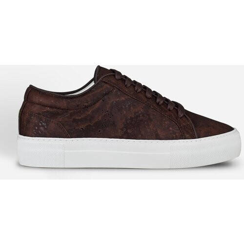 QURC mannen vegan Sneakers Kastanje Bruin Essential Tweedehands