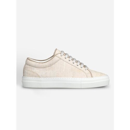 QURC mannen vegan Sneakers Marble White Essential Crème Tweedehands