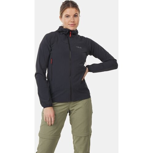 Rab Borealis Softshell Jas Dames Donkergrijs Tweedehands