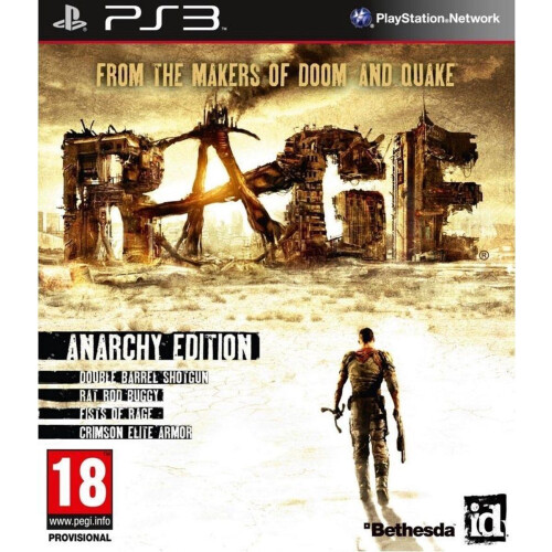 Rage - Anarchy Edition - PS3 - Incomplete DLC items Tweedehands