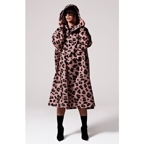 Rainkiss dames vegan Poncho Roze Panter Tweedehands