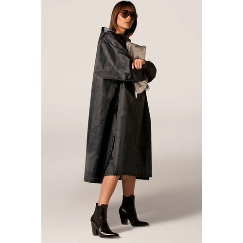 Rainkiss dames vegan Poncho Terug Naar Zwart Tweedehands