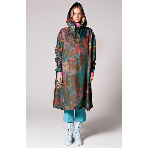 Rainkiss mannen vegan Poncho Digi Forest Camo Tweedehands