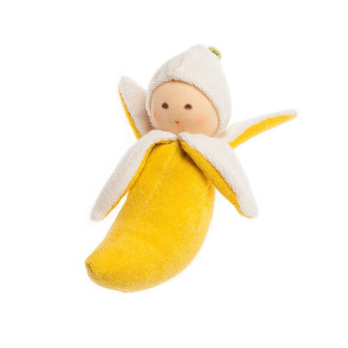 Rammelaar popje "banaan" Tweedehands