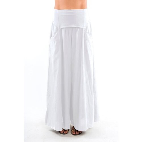 RAVENS VIEW IBIZA dames vegan Broek Easy Skirt Wit Tweedehands